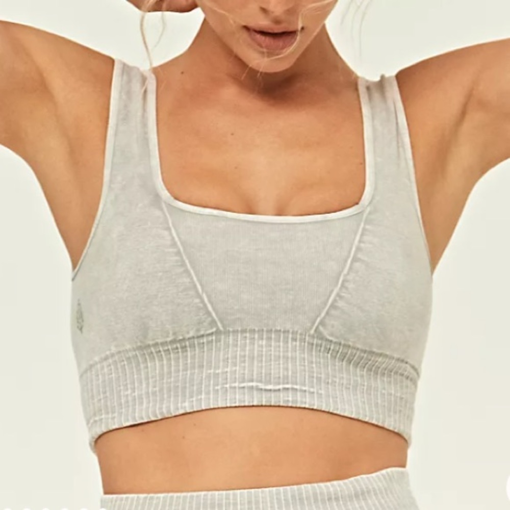 FREE PEOPLE Good Karma Crop Top Square Neck XS/S - Picture 11 of 12